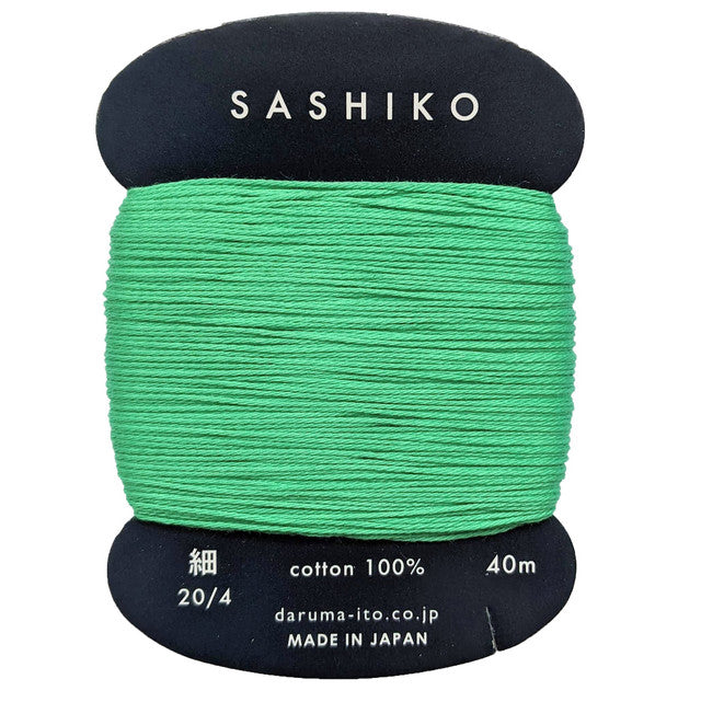 Daruma Sashiko cotton - Jade Green #207