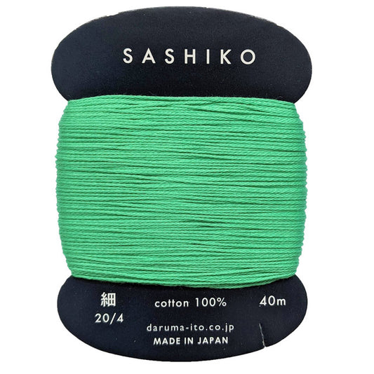 Daruma Sashiko cotton - Jade Green #207