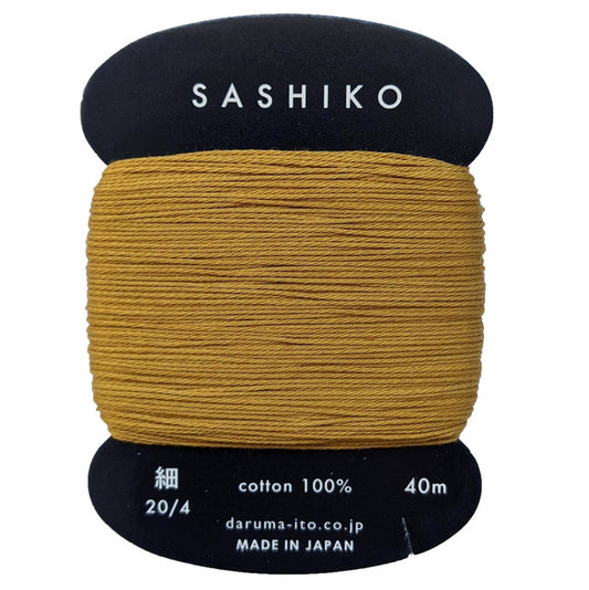 Daruma Sashiko cotton - Ochre #220