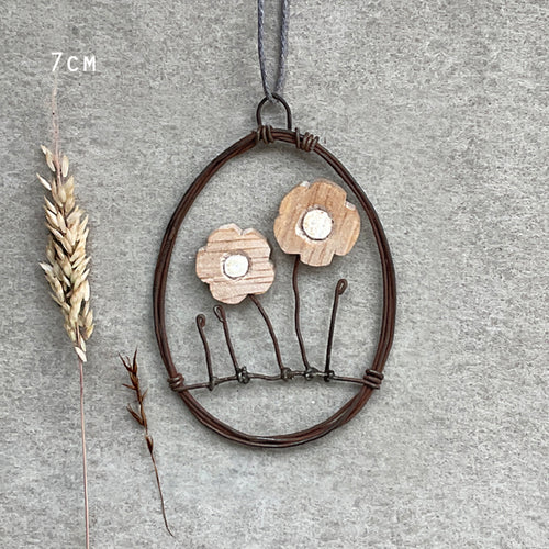 Metal Wire Oval – Daisy