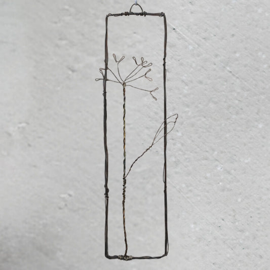 Wire Twisted Picture – Cow Parsley