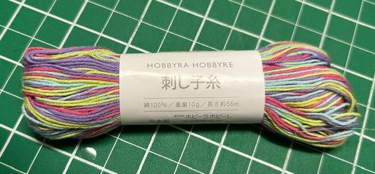 Sashiko Thread – Blurred Mix Pastels 1 (204)