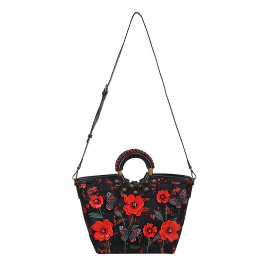 Vendula Woven Butterfly Garden Large Ari Bag