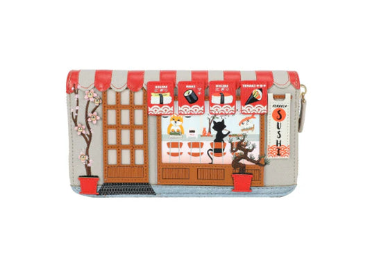 Vendula Sushi - Grey Large Ziparound Wallet