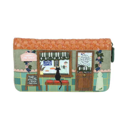 Vendula Pie Shop Large Ziparound Wallet