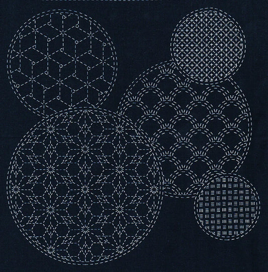 Sashiko Cloth Indigo ‘Mixed Pattern’