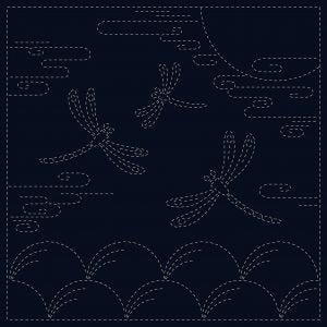 Sashiko Cloth Indigo ‘Autumn Sky’