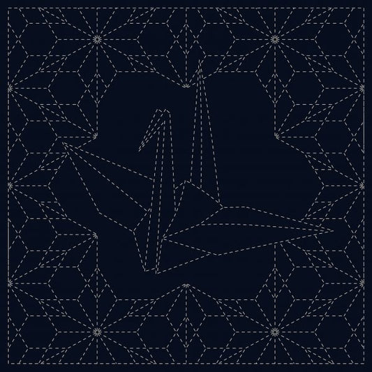 Olympus Japanese Sashiko Sampler Cloth – 'Ori-Zuru'