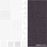 Bebe Bold Sashiko Panel 1 - Grape Fabric