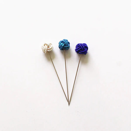 Iida Mizuhiki Pins – Blue