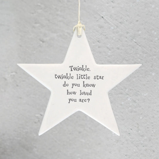 ‘Twinkle twinkle little star, do you know how loved you are’