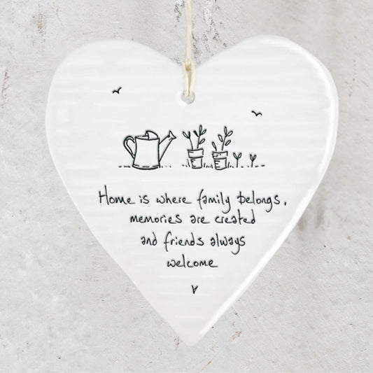 ‘Home is where family belongs, memories are created and friends are welcome’