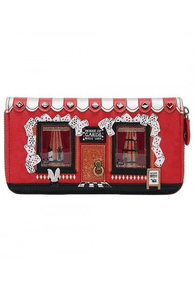 ‘House of Cards Magic Shop’ Large Zip Around Wallet