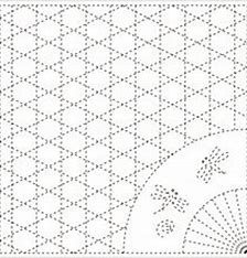 Hana Fukin Sashiko Sampler – Yokota Fan and Basketweave