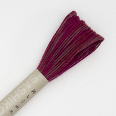 Olympus Sashiko Thread Variegated Raspberry