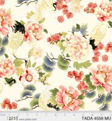 Tadashi Metallic – Large Floral Cream