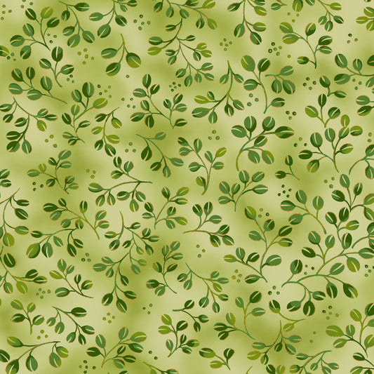 Tadashi Metallic – Green Leaves