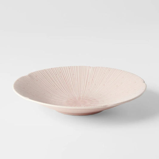 Shallow Bowl Pink Glaze