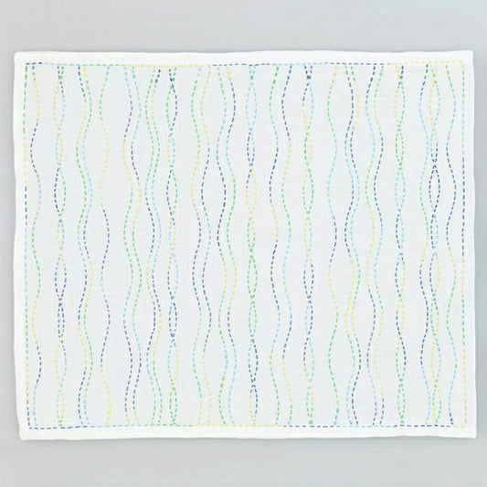 Hana Fukin Sashiko Sampler – Water Vapour