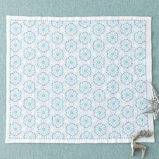 Hana Fukin Sashiko Sampler – Snow-shaped Tortoise Shell