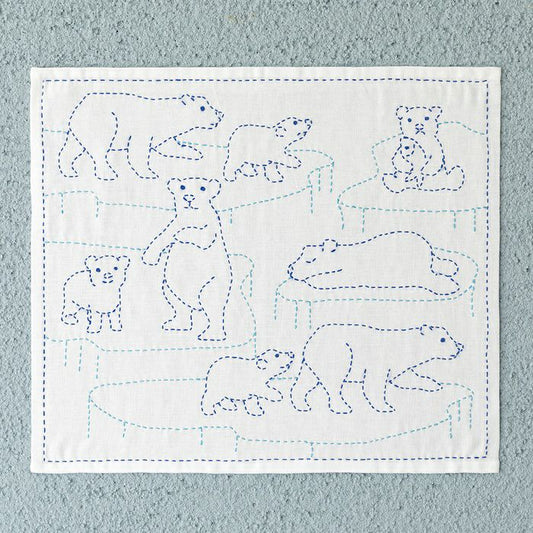 Hana Fukin Sashiko Sampler – Polar Bear