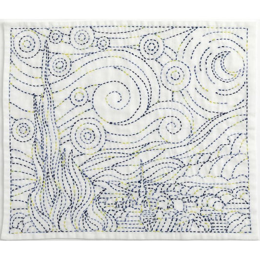 Hana Fukin Sashiko Sampler – Van Gogh’s Starry Night