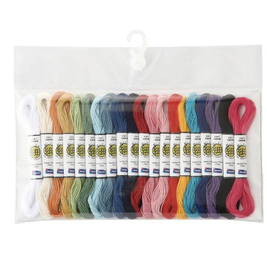Sashiko Thread Fine Collection of the 20 Colours Per Pack
