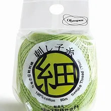 Sashiko Thread Fine Lime Green