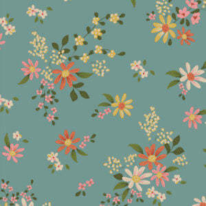 Tilda Chic Escape - Daisyfield - Teal