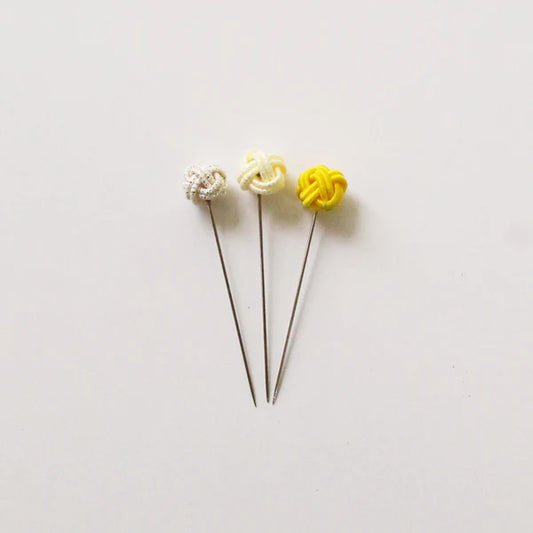 Iida Mizuhiki Pins – Yellow