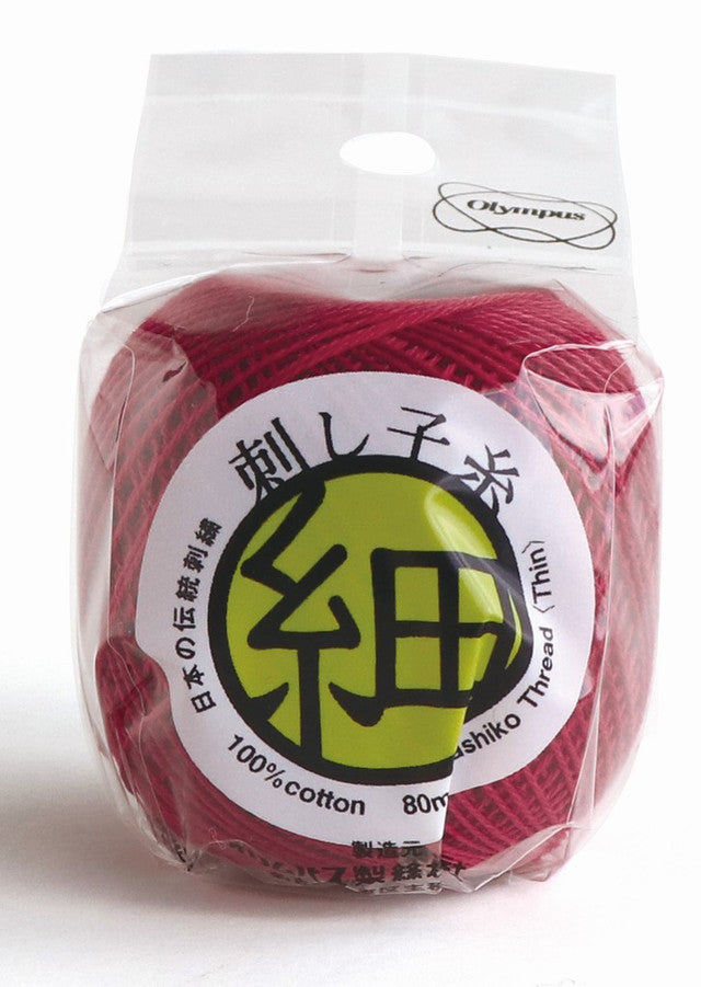 Olympus Fine Sashiko Thread - Red STF -212