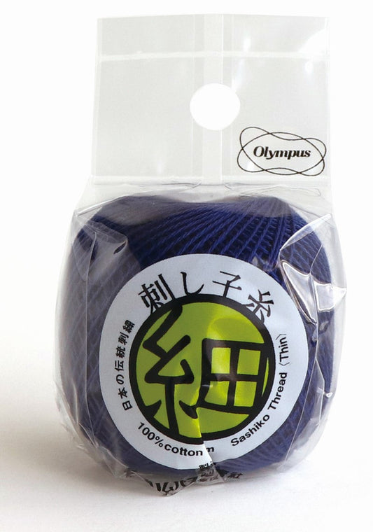 Olympus Fine Sashiko Thread - Cobalt Blue STF-218