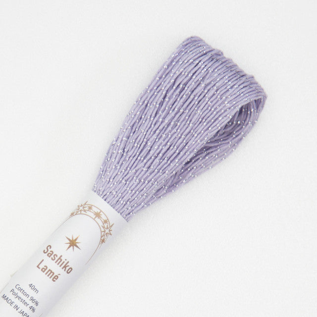 Sashiko Lame Thread - Lilac #10