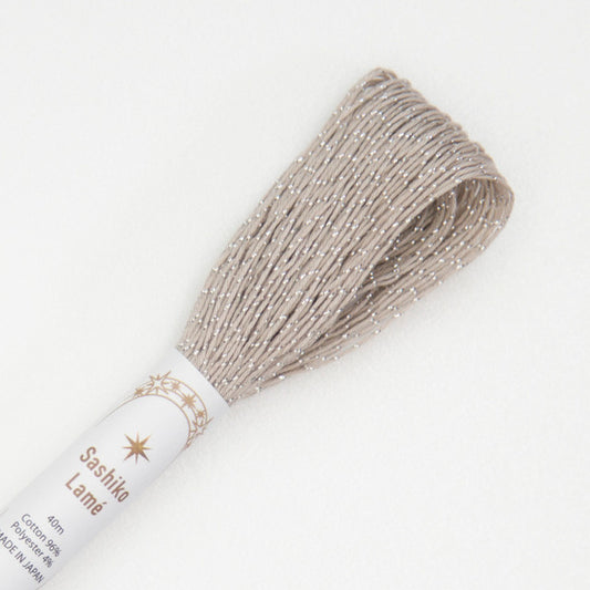 Sashiko Lame Thread - Beige #4