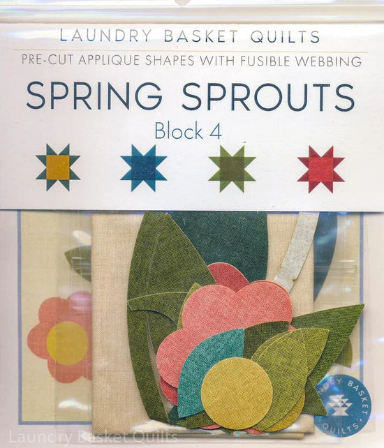 Spring Sprouts Fusible Applique Shapes - Block 4