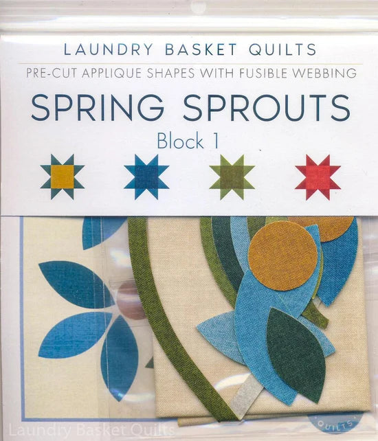 Spring Sprouts Fusible Applique Shapes - Block 1