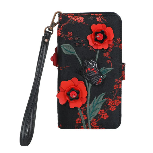 Vendula Butterfly Garden Universal Flip Phone Case