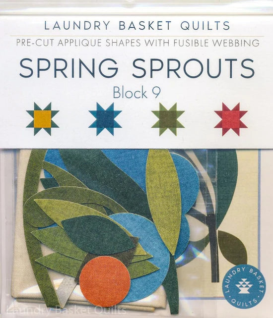 Spring Sprouts Fusible Applique Shapes - Block 9