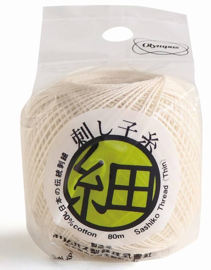 Olympus Fine Sashiko Thread - Ecru STF-202