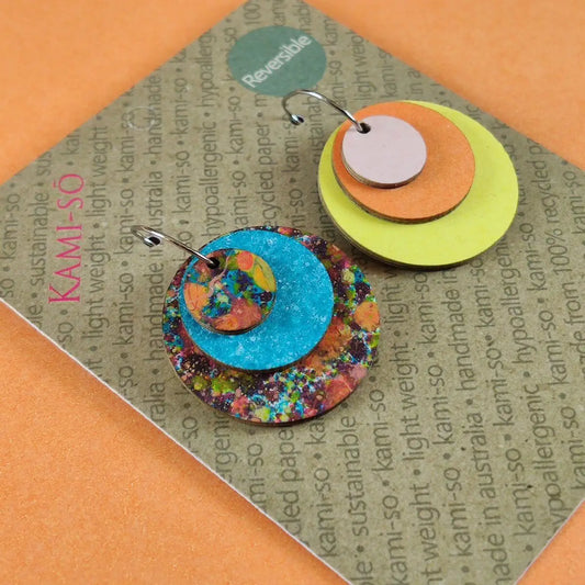 Reverse-A-Tile Expanding Circle Earrings