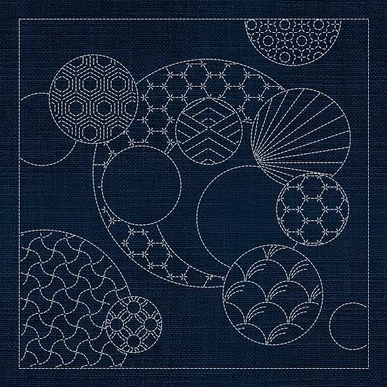 Little Stab Designs Japan Collection - Geometric Circles GC03