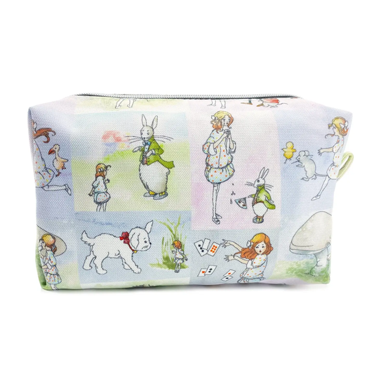 Alice Watercolour Stories - Canvas Travel Makeup Bag