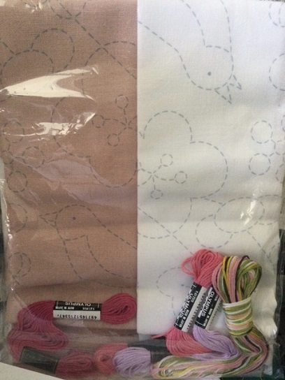 Olympus Sashiko Kit - 'Bird and Blossom' (2 pack)
