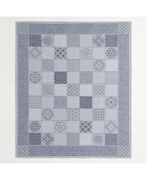 Hobbyra Hobbyre Sashiko - Navy and White Traditional Motifs