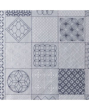 Hobbyra Hobbyre Sashiko - Navy and White Traditional Motifs