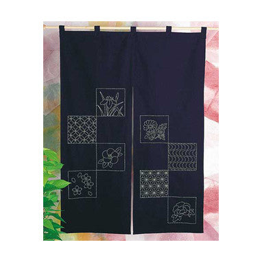 Olympus Sashiko Kits - Pre printed Noren Curtain