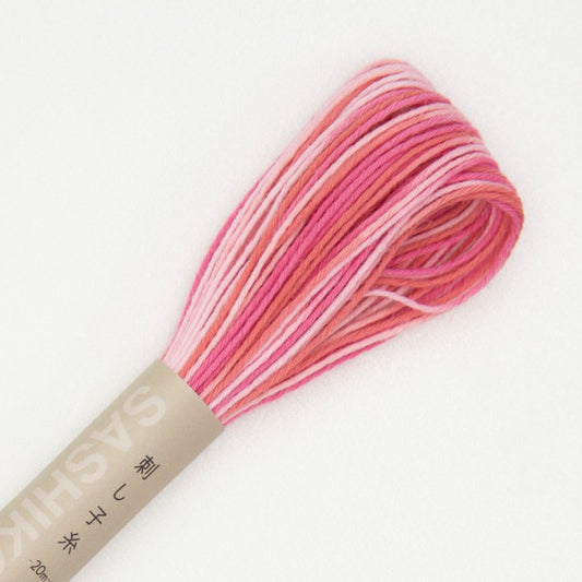 Olympus Sashiko Thread Variegated Pink #53