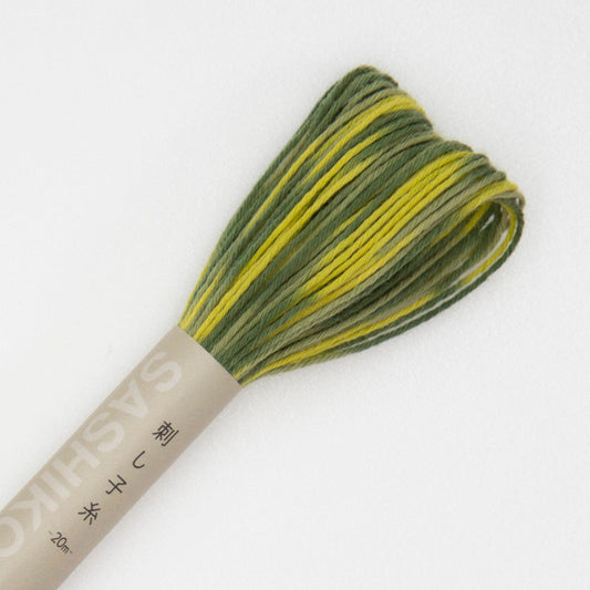 Olympus Sashiko Thread Variegated Grass #95