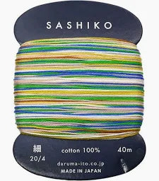 Daruma Sashiko cotton - Variegated 'Tanabata' #502