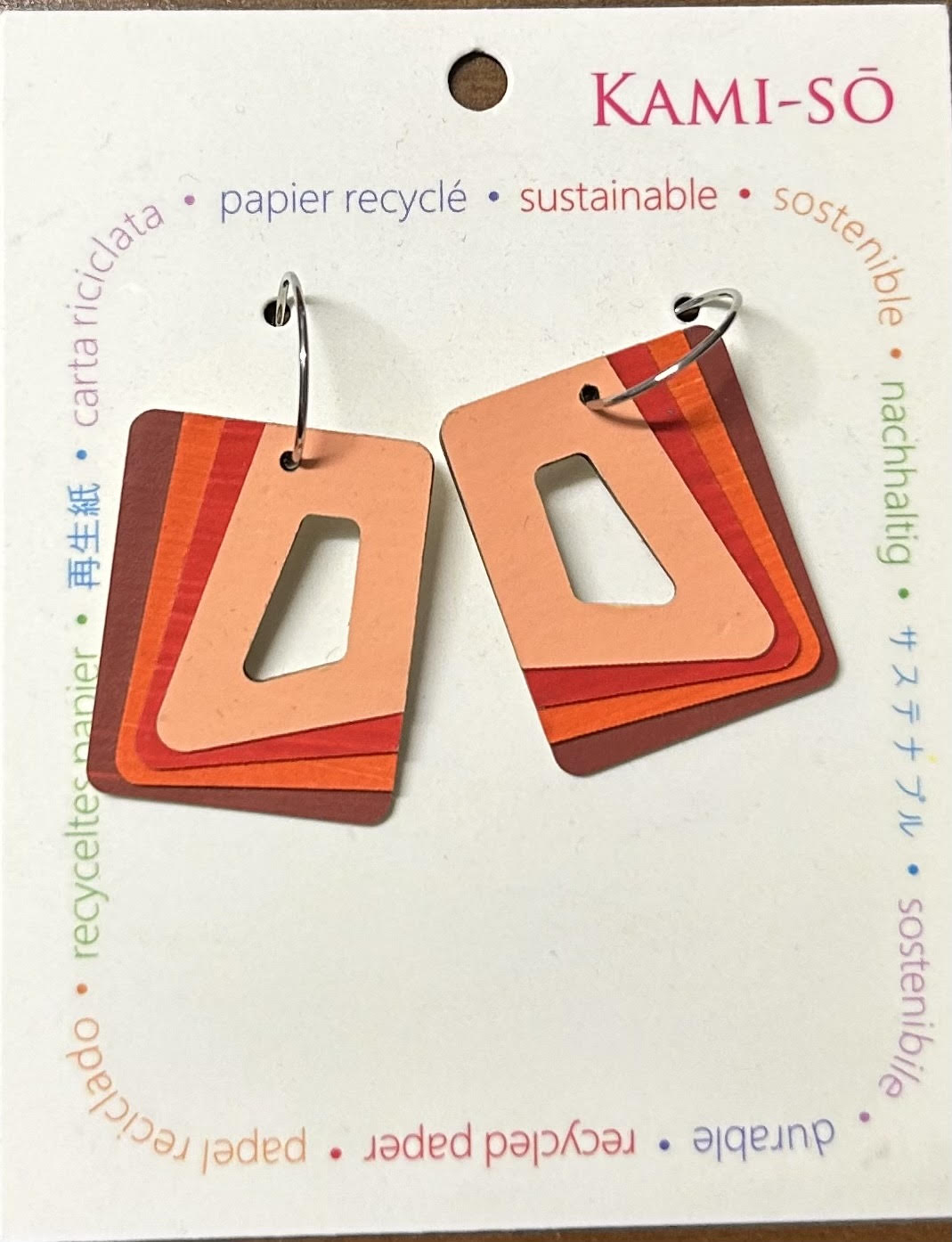 Layered Tile Earrings